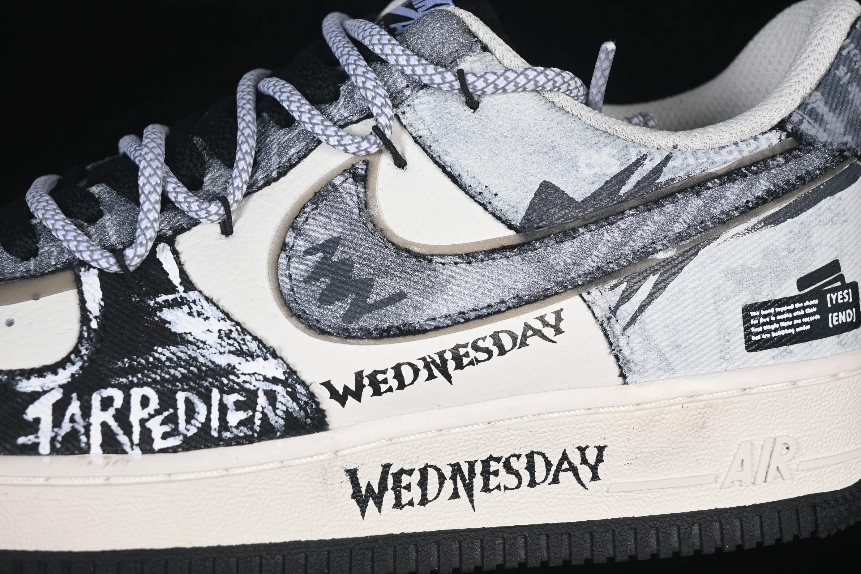All categories Nk Air Force 1 Air Force series Nk Air Force 1 Low Air Force low-top Nike Air Force 1'07 Low "Dark Gothic Graffiti" Hand-painted graffiti Dark graffiti Air Force 1 low-top casual sneakers FB0607-110